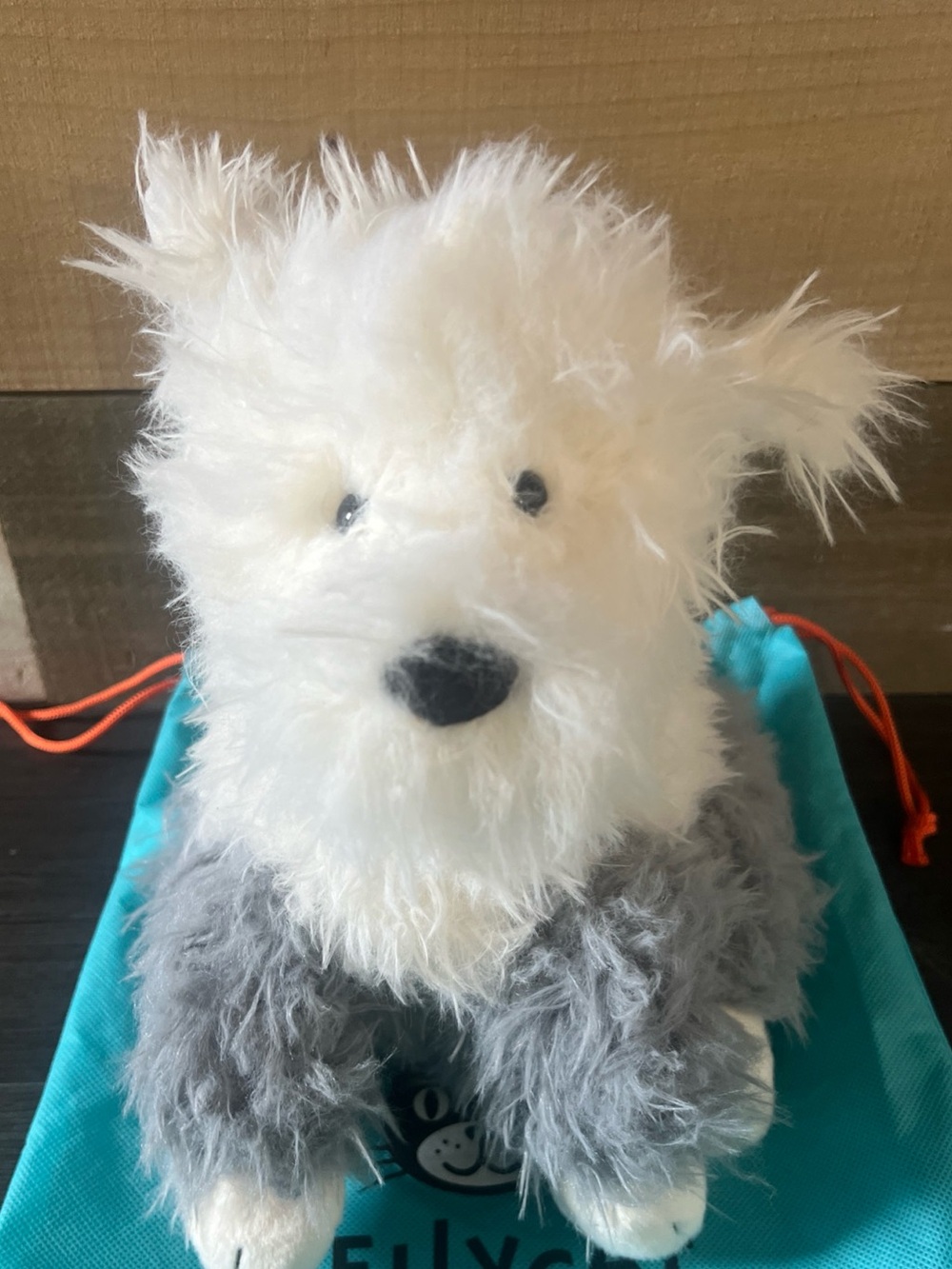 Jellycat Ewert Sheepdog Plush No Tush Tag Bag Included
